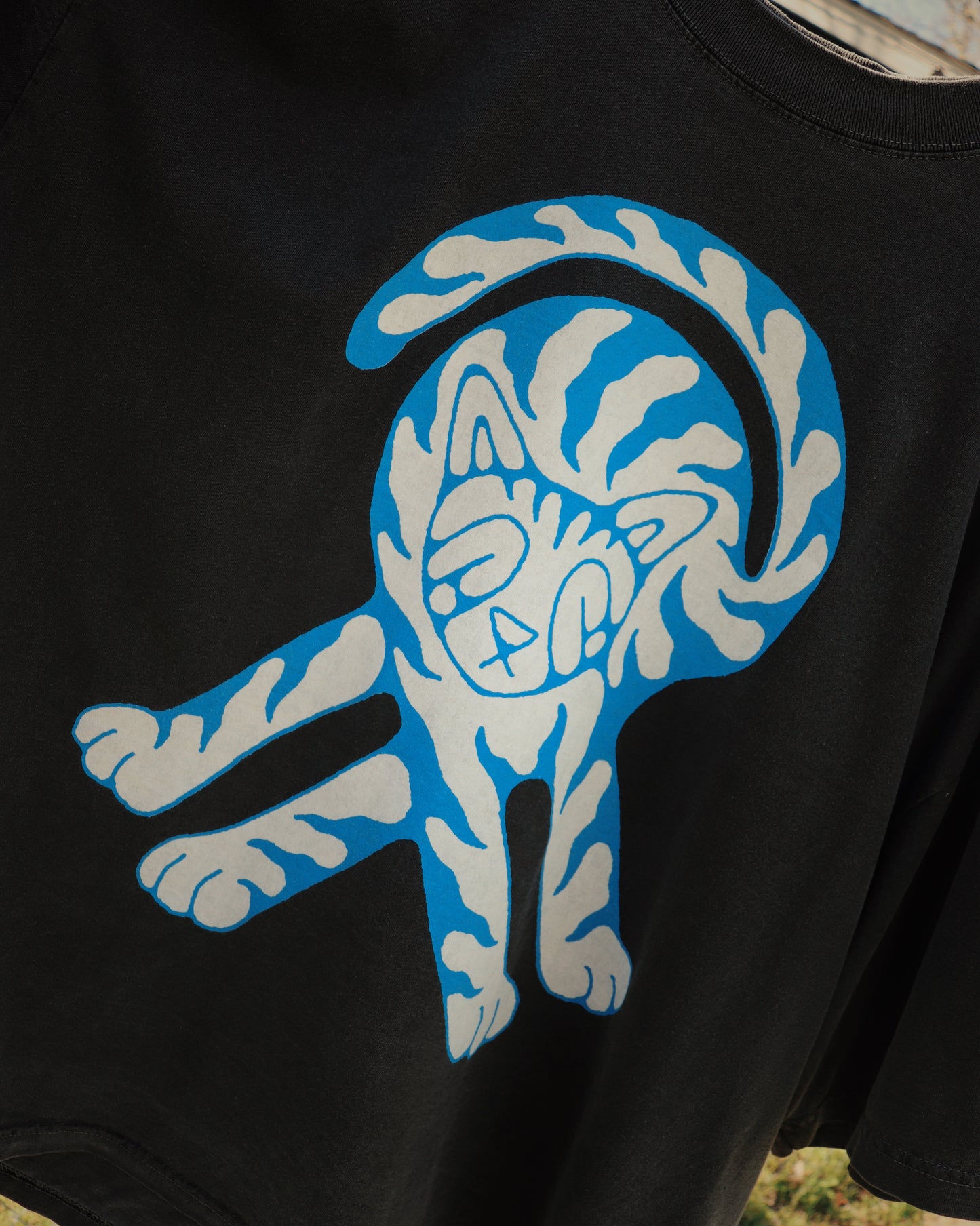 Scaredy Cat - Tee (Blue)