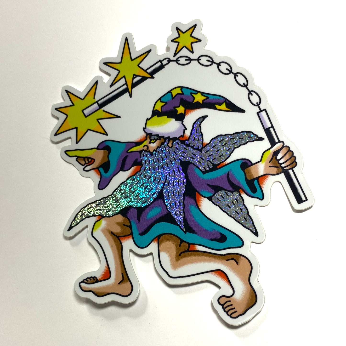 Nunchuck Wizard - Sticker