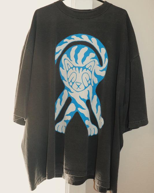 Scaredy Cat - Tee (Blue)